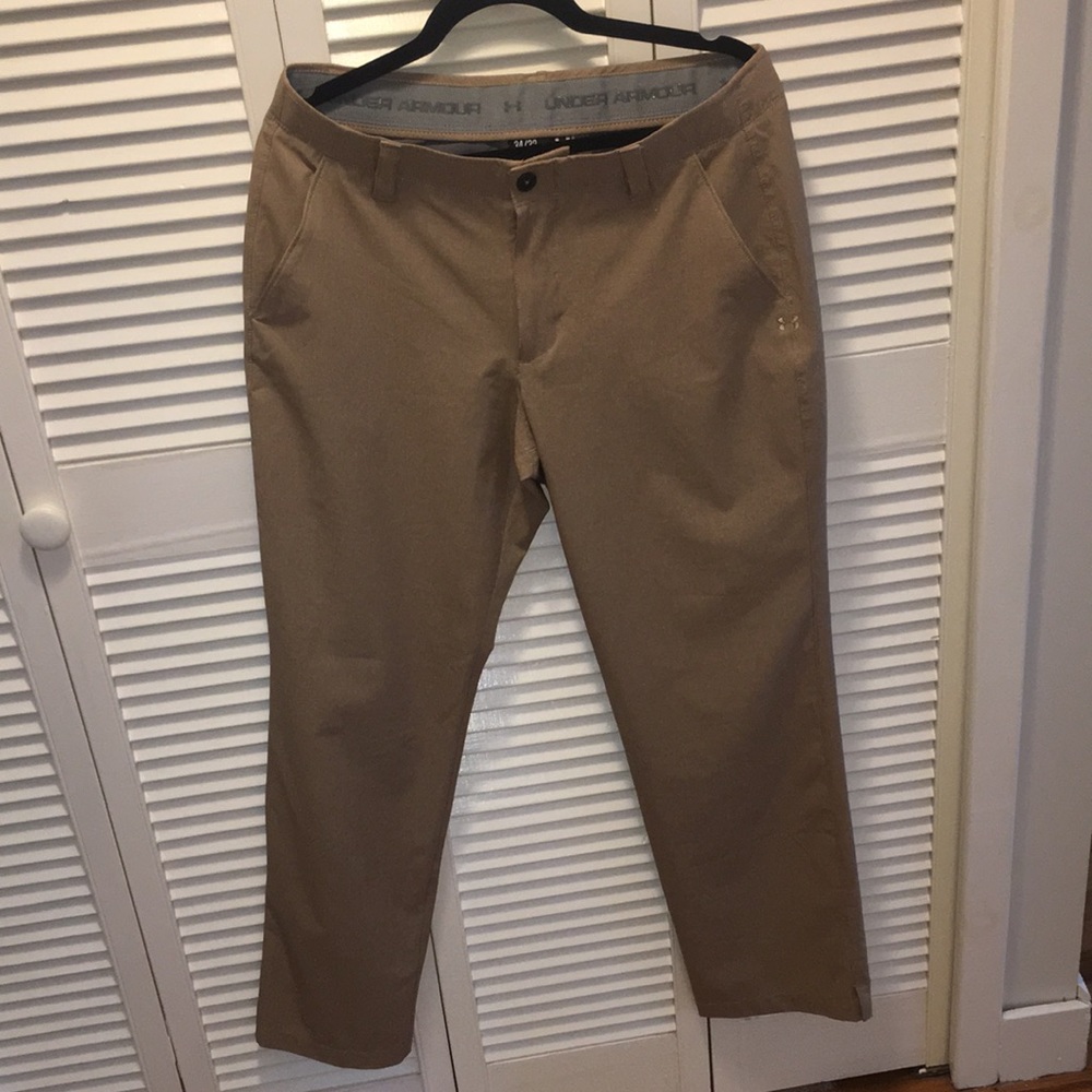 Men’s Under Armour Tan Golf Pants